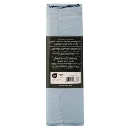 Ht Set De Sabanas Twin 300 Hilos Azul B