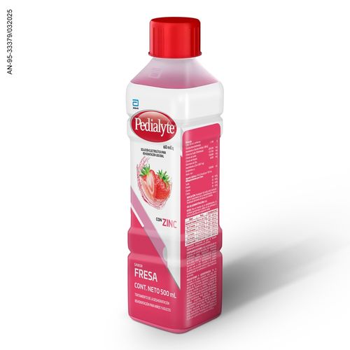 Suero de Rehidratación Pedialyte Líquido Fresa 60 mEq -500 ml