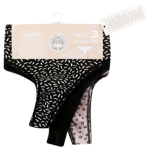 3Pk Tanga Liso Boulevard S A Xl
