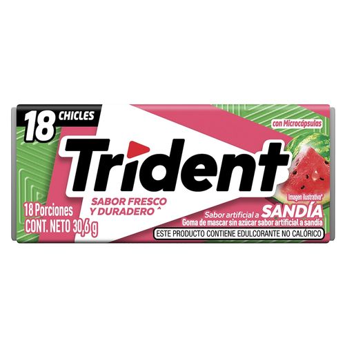 Goma De Mascar Trident Vup Sabor Sandía - 30.6g
