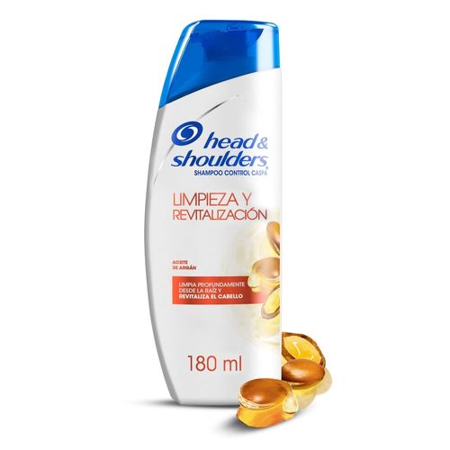 Shampoo Head & Shoulders Aceite De Argán Limpieza Y Revitalización - 180ml