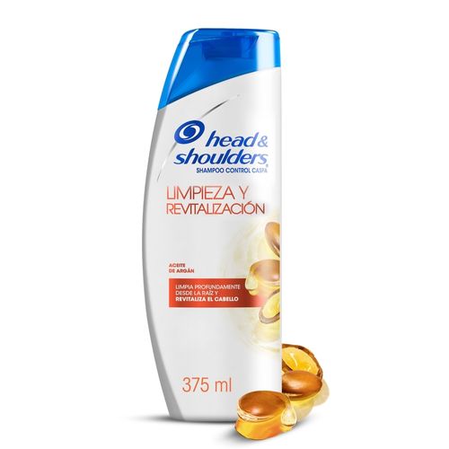 Shampoo  Head & Shoulders Aceite De Argán Limpieza Y Revitalización - 375ml