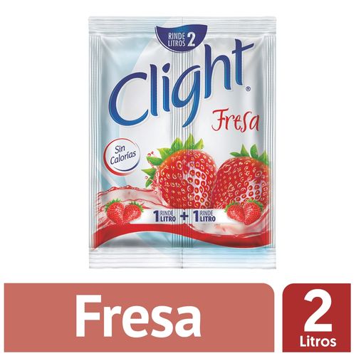 Bebida En Polvo Clight Sabor Fresa - 14g
