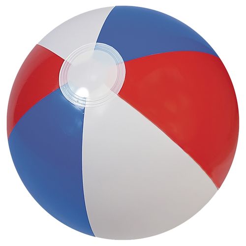 Pelota inflable de playa Bluescape blanca -  30cm