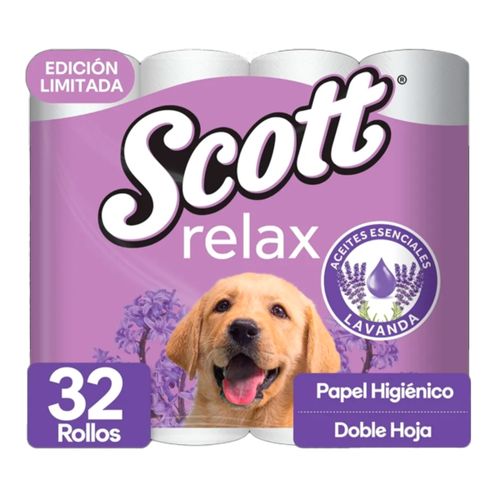 Papel Higiénico Scott Relax Lavanda Edición Limitada - 32 uds