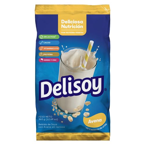 Bebida Delisoy en polvo con avena - 360 g