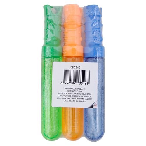 3 Paquetes De Palitos De Burbujas De 29