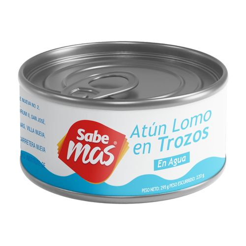 Atún Sabemas Lomo En Trozos En Agua - 295 g