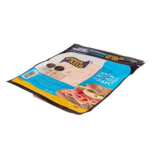 Jamón Pechuga de Pavo Light Cocido Cinta Azul - 250 g