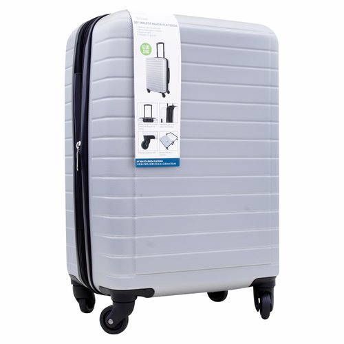Pg Maleta Rigida Plateada 20In