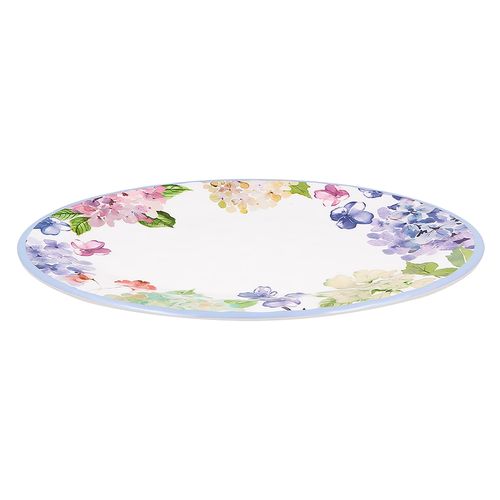 Ht Plato Postre De Melamina Floral