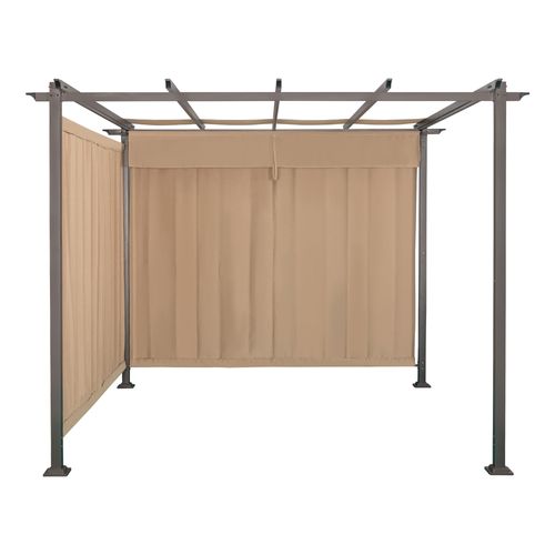 Gazebo Home Trends 3x3  color beige con paredes