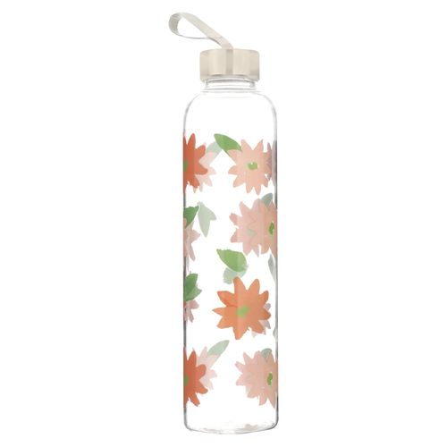 Botella De Vidrio Decorada 750Ml