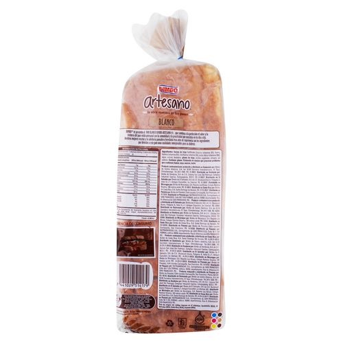 Pan Bimbo artesano blanco mediano - 535 g