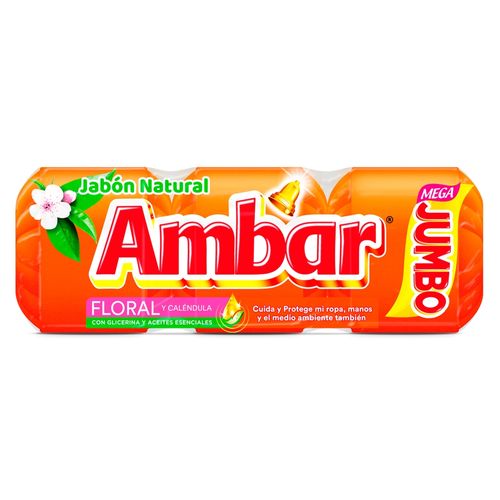 Jabón Ambar Floral 3 Pack - 1395 g