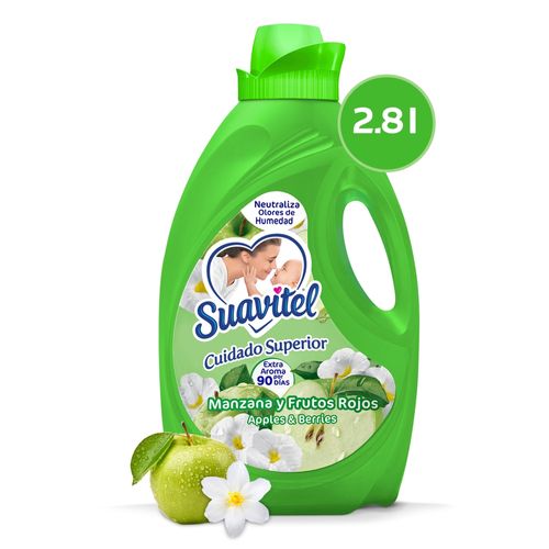 Suavizante de Telas Suavitel, manzana y frutos -2800ml