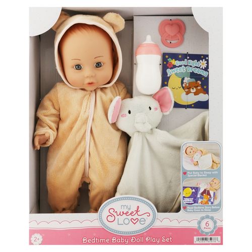 Msl 14in Sleep Time Baby Doll Playset