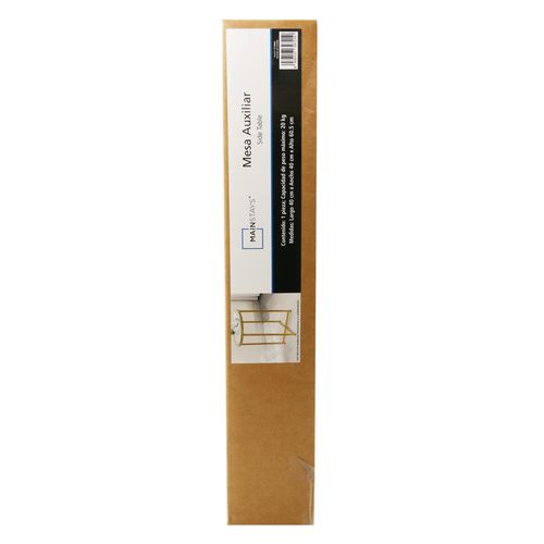 Ms Mesa Auxiliar Vidrio D40Cm
