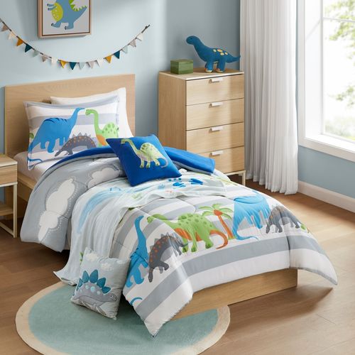 Msk Edredon Dinosaur 4Pzs Fq Grey
