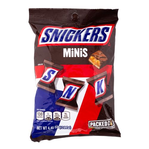 Chocolate Snickers Bolsa Minis - 124.7 g