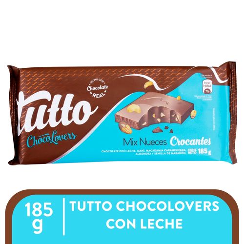 Chocolates Tutto chocolovers mix nueces crocantes - 185 g