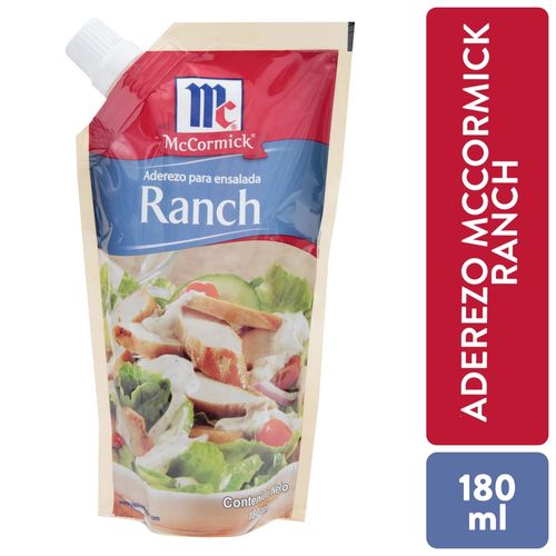 Aderezo Mccormick Ranch Doypack -180ml