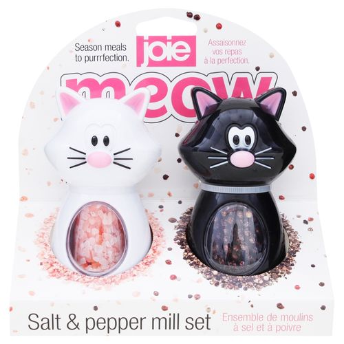 Set de salero y pimentero Joie con forma de gatos - 2 Pzas