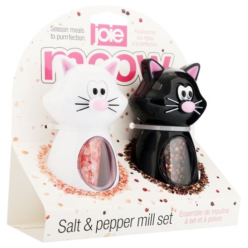Set de salero y pimentero Joie con forma de gatos - 2 Pzas