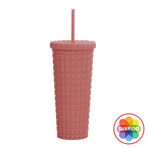 Ht Vaso Doble Pared De Plastico 750Ml