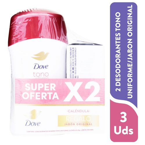 Pack Dove Deo Sti Cal Mas Bar Reg 135gr