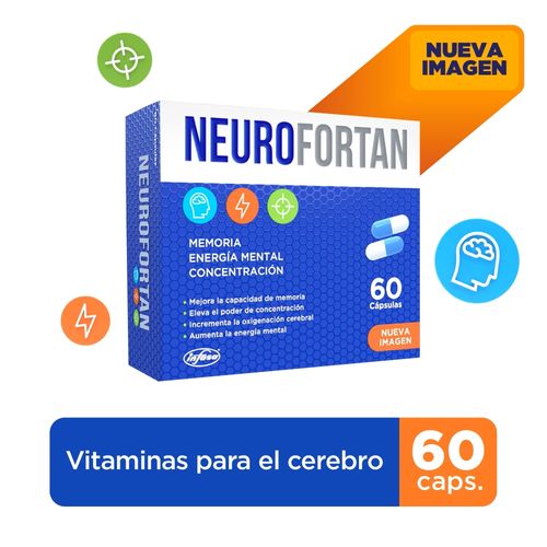 Vitaminas Neurofortan caja 60 cápsulas - Precio indicado por cápsula