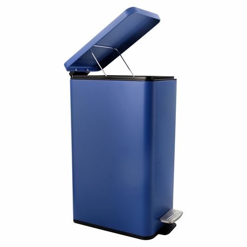 Basurero Rectangular Acero Ino Pedal 15l