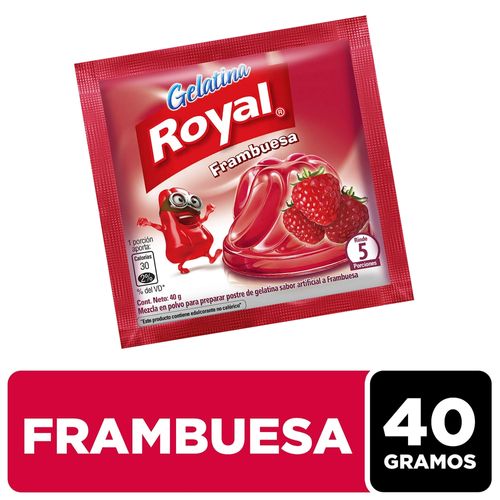 Gelatina Royal Sabor Frambuesa - 40g