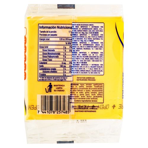 Queso Suli tipo americano procesado - 170 g