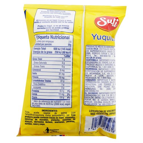 Snack Suli Yuquitas - 80 g