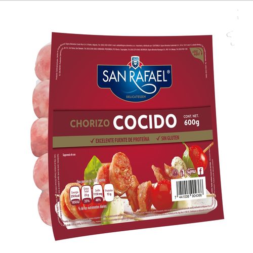 Chorizo San Rafael Precocido -600 g