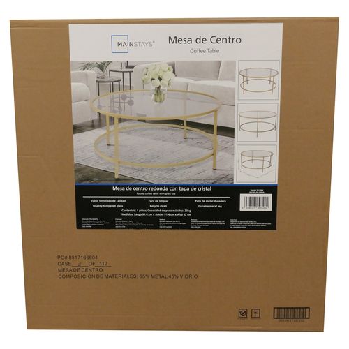 Ms Mesa De Centro Vidrio D91 4Cm