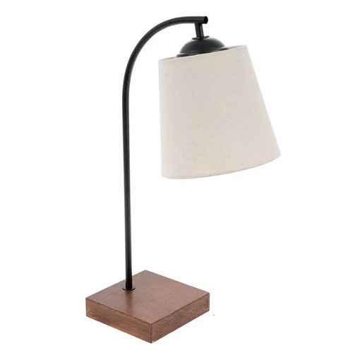 Lámpara de mesa Home Trends con base de madera