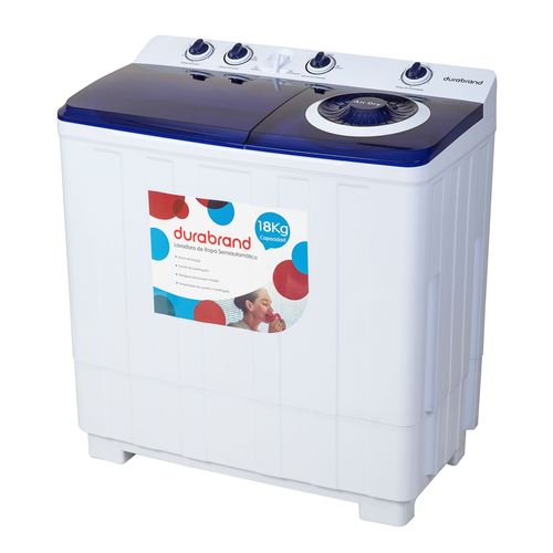 Lavadora Durabrand doble tanque semiautomática capacidad 18 kg
