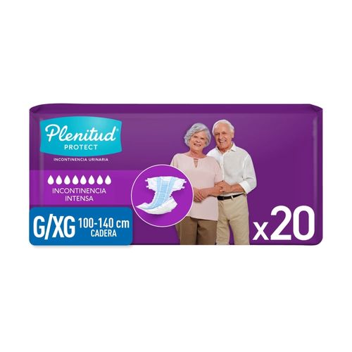 Pañales Adulto Plenitud Protect G/XG - 20 Unidades