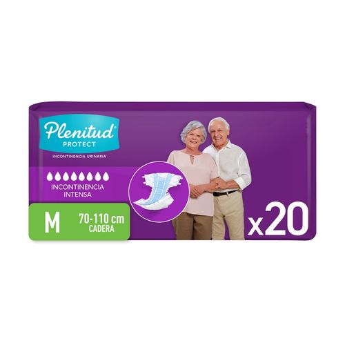 Pañales Adulto Plenitud Protect M - 20 Unidades