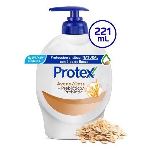 Jabón Liquido Antibacterial  Protex Avena, con Prebiótico - 221ml