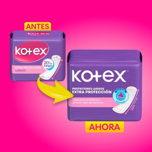 Protectores Diarios Kotex Largos - 15 Unidades