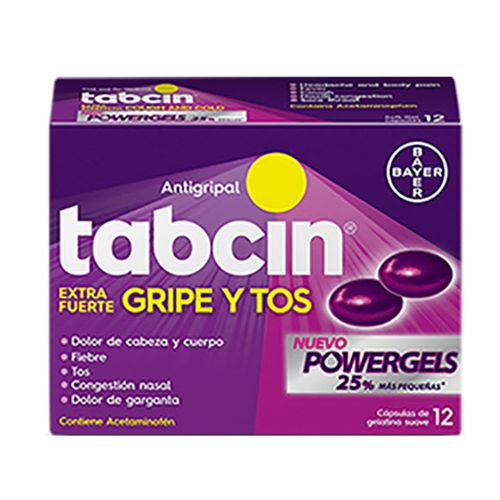 Tabcin Bayer Ef Gripe Y Tos 12s