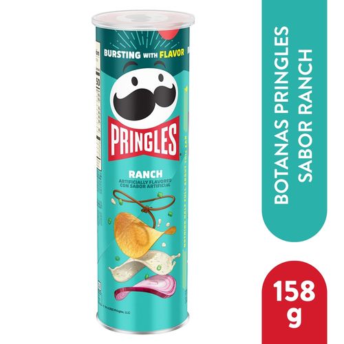 Papas Pringles Ranch 158 Gr