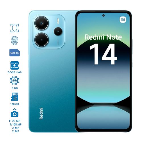 Celular Xiaomi Note 14 4G 6Gb de ram 128Gb de almacenamiento