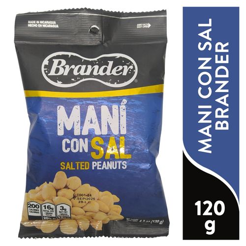 Maní con sal Brander -120 g