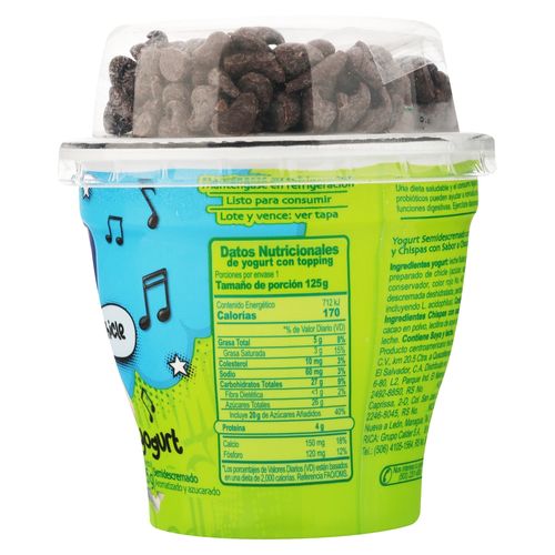 Yogurt Chicle Topping 125 Grs Yes
