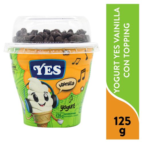 Yogurt Vainilla Topping 125 Grs Yes