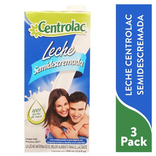 Lech Centrolac Semi Descrem 3000 Ml 3 Pk